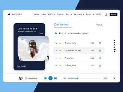 Hymns christian christian design christianity design design art designer figma hymns ui uiux webdesign website design