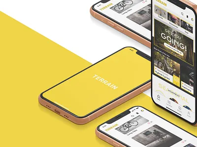 Terrain app design illustration ux