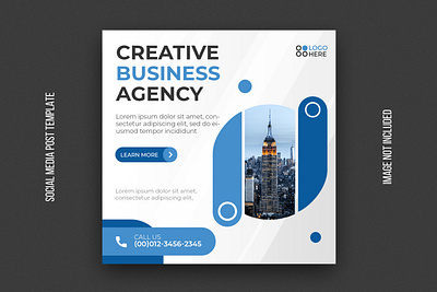 Digital agency social media post template abstract agency banner brochure business business banner business flyer corporate cover design flyer instagram instagram post design post psd real estate tempalte web