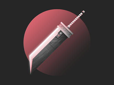 Buster Sword ff7 illustration ps4 sword vector