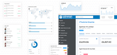 ERP Software UI Design Concept dashboard erp ui