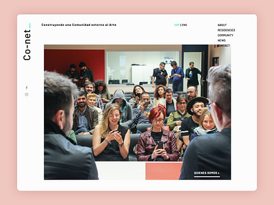 Co-net Art Residency arts mobile ui ui design