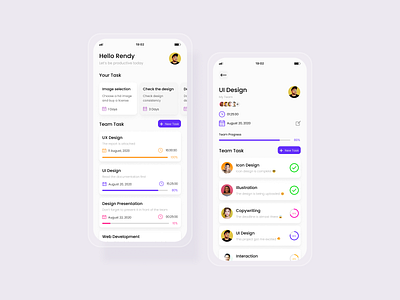 Task Management UI Design apps design design mobile ui mobileui ui ui design uiuxdesign ux