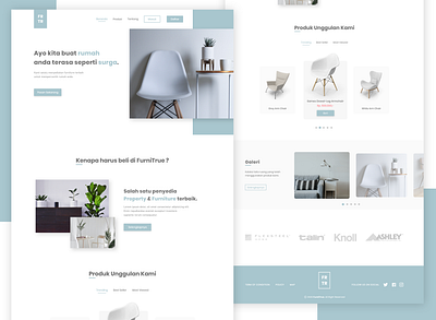 Minimalist Furniture Website Design branding design furniture furniture design landing page minimal ui uidesign web webdesign website website design