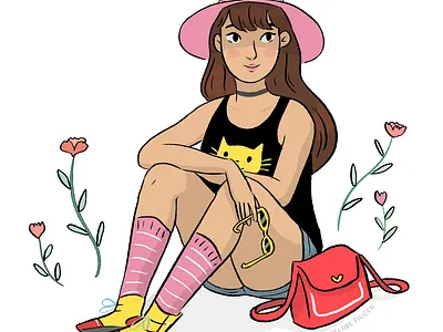 Summer art character design comic comics drawing illustration