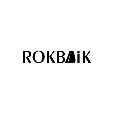 Logo ROKBAIK branding design flat logo minimal vector