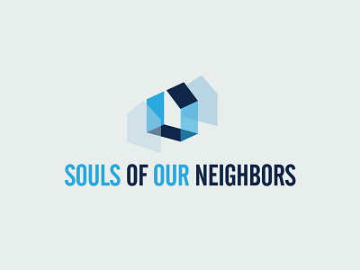 Souls of Our Neighbors Logo branding design logo typography