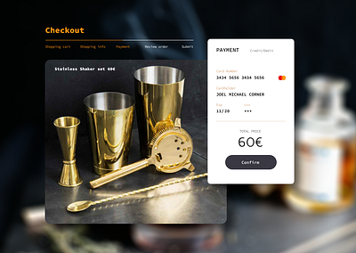Daily UI #002 - Credit Card Checkout
