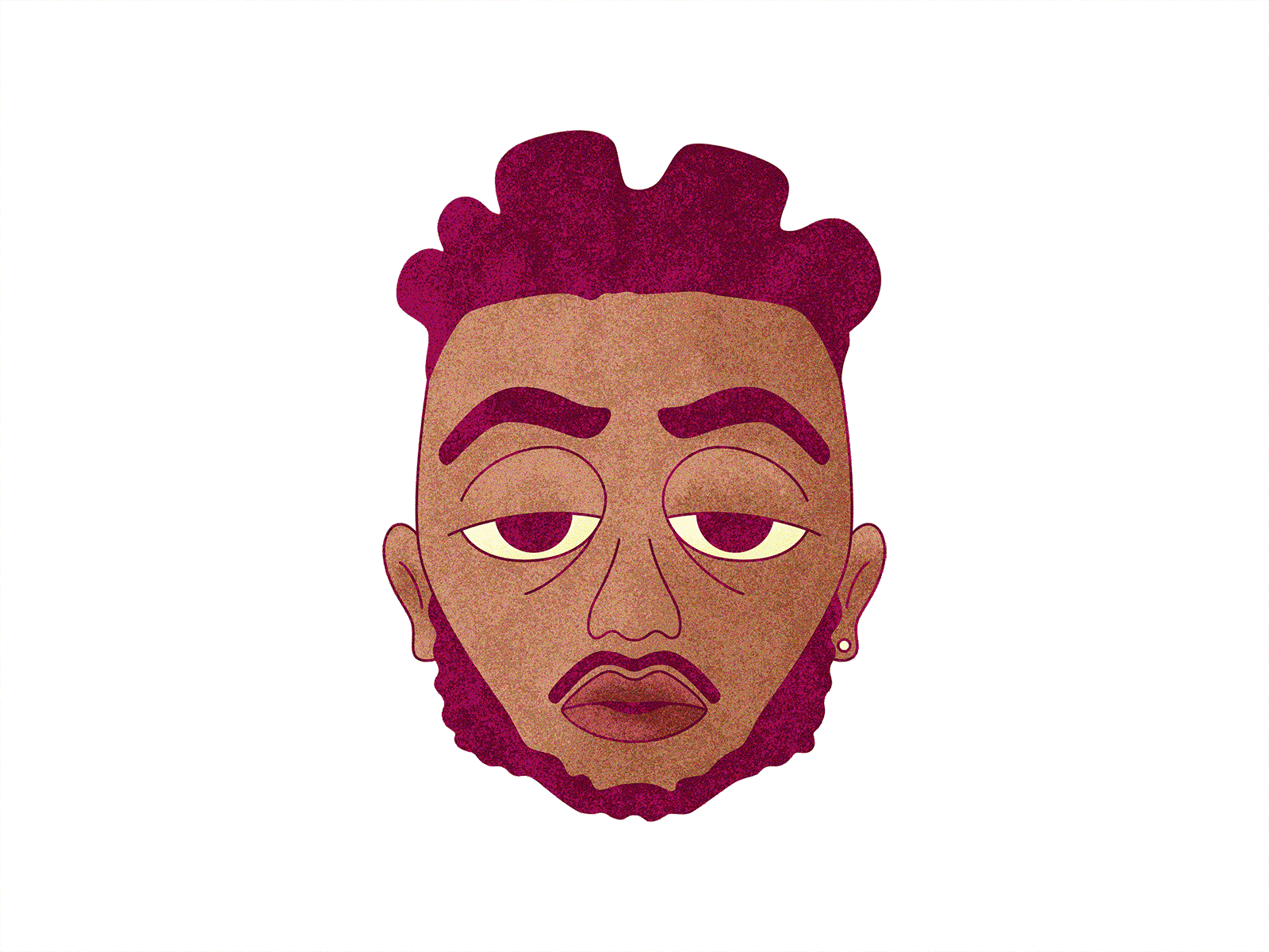 Amine Illustration album art album cover album cover design character character animation character design characters creative digital illustration face illustration illustration limbo portrait portrait illustration portraits poster rapper vector vector art