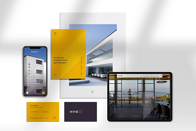 MHB branding logo stationery ui ux ux