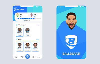 Fantasy Sports App betting app fantasy cricket fantasy sports mobile app ui ux