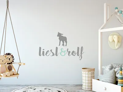 Liesl & Rolf Logo baby baby clothes brand brand identity branding design icon illustrator kids logo logo design minimal vector