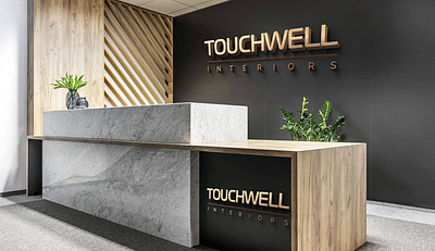 touchwell logo design