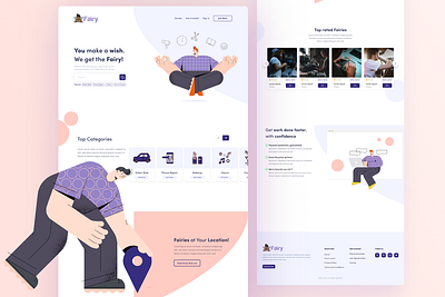 Landing page ! app app design application brand branding clean design flat landing page landingpage ui ui design uidesign uiux ux web web design webdesign website website design