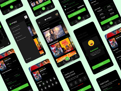 Nairabox Cinema Ticketing Mobile App app cinema cinematicket dark dark app dark mode dark theme design designs dribbble dribbble best shot dribblers illustration movie app ticket typography ui design user experience user interface ux