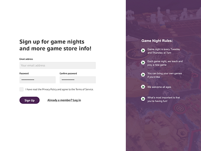 Daily UI 001: Game Store Sign Up daily ui dailyui dailyuichallenge design ui