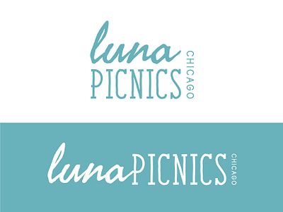 Luna Picnics Chicago art branding business chicago client design green illustration illustrator logo nature outdoor outdoors relax spanish vector wordmark wordmarklogo