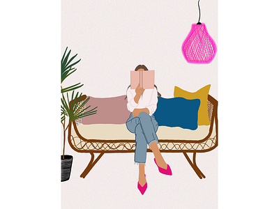 DND 🤫 art artwork books donotdisturb illustration illustration art illustrations leisure procreate procreate art procreateapp reading readingcouch relax relaxation