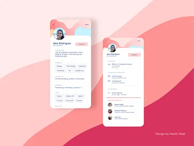 User profile concept dailyui dailyui006 minimal mobile ui screen design simple ui concept ui design