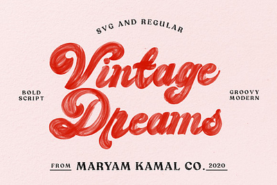 Vintage Dreams Modern Groovy Font bold font branding calligraphy font design dreams font fonts groovy groovy font lettering logo logo font modern modern calligraphy modern font retro font simple typeface typography vintage