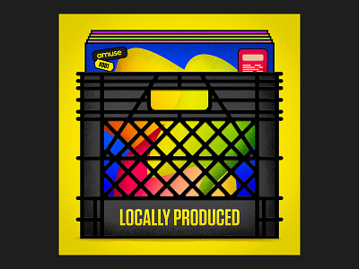 Locally Produced Podcast Artwork amuse amuseio branding cover cover art cover artwork identity illustration podcast podcast art