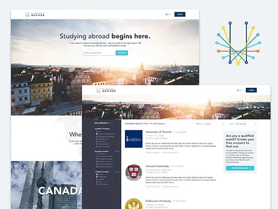 My University Advisor Prototype onboarding prototype ui ux website wireframe