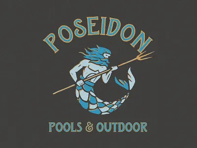 Poseidon Pools & Outdoor pool pools poseidon trident vintage