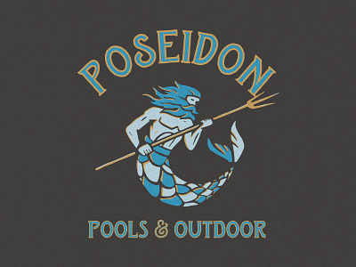 Poseidon Pools & Outdoor pool pools poseidon trident vintage