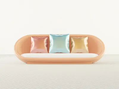 3D Sofa 3d blender materials modeling