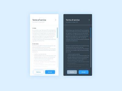 Daily UI #089 - Terms of service app design interface interface design interfacedesign layout mobile mobile app mobile app design mobile ui mobileapp page design terms of service tos ui ui design uidesign uiux ux ux design uxui