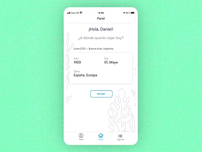 Time travel App Concept UI - Home