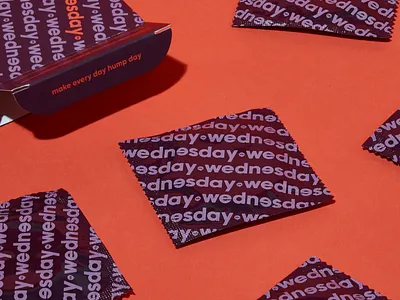 Wednesday Co branding condom design diversity humpday illustration packagedesign