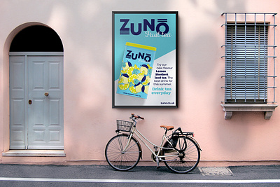 ZUNO Fruit Tea brand identity packaging design