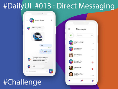 #DailyUI #013 : Direct Messaging 013 dailyui dailyuichallenge design illustration ui ux vector web сhallenge