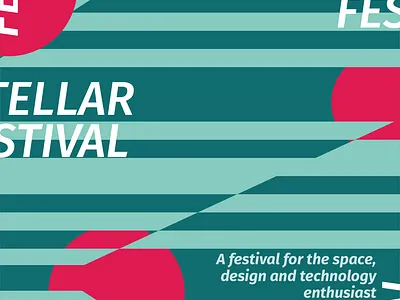 Festival Poster mock up design illustration logo