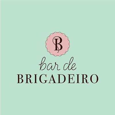 Bar de Brigadeiro branding branding design chocolate design graphic design lettering lettering artist logo logotype monogram monogram design typography vector