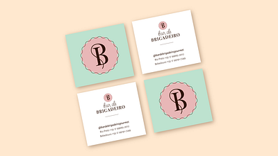 Bar de Brigadeiro Business Cards branding branding design business card business cards design graphic design lettering lettering artist logo logotype monogram typography vector