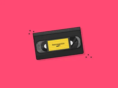 VHS Tape clean daily art design graphic design illustration illustrator illustrator art old devices retro retro devices vector vhs recorder tape vintage