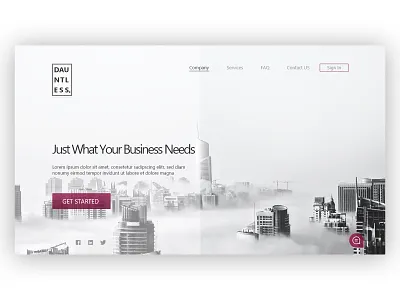 1. landing page for a personal finance website adobe xd branding design minimal ui ux website