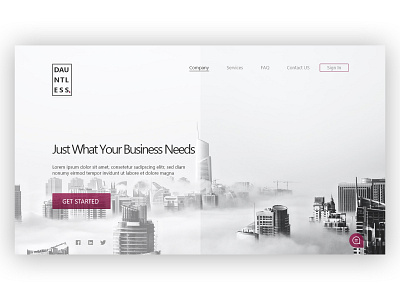 1. landing page for a personal finance website adobe xd branding design minimal ui ux website