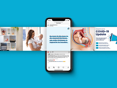 Osteopathie Laarman amsterdam branding content creation healthcare instagram mobile mockup design socialmedia