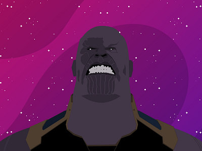 Thanos avengers avengers endgame avengers infinity war avengersendgame graphic design illustrator illustrator art movie art thanos