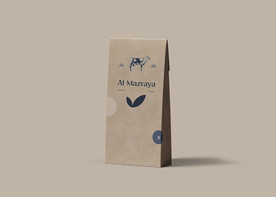 Al Mazraya | Paper Pouch Packaging branding design flat identity illustrator lettering logo photoshop typography vector