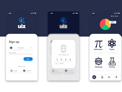 Quiza App android app design app design classic design cline ui design cline ui design dynamic dynamic design iphone mobile app design mobile app design quiz app quiz app design ui ux ui design ui ux design ux design