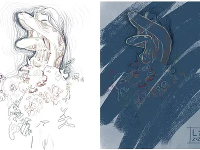 girls again art babygirls body feminine design feminine logo femininity flower girl girl character girl illustration illustration logo seduction sketch tenderness