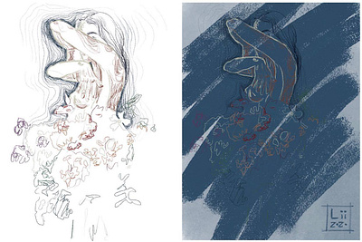 girls again art babygirls body feminine design feminine logo femininity flower girl girl character girl illustration illustration logo seduction sketch tenderness