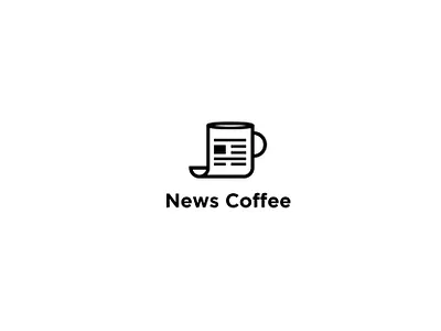 News coffee clean cleaver coffee illustration logo logo design news newspaper paper