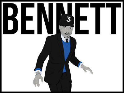 Mr. Bennett design flat illustration vector