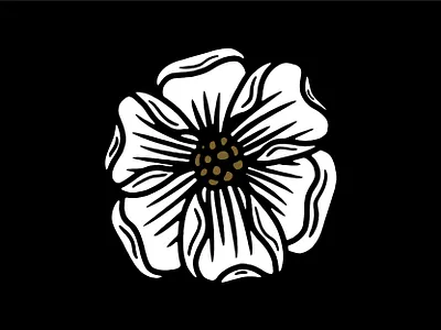 Magnolia floral flower handdrawn handmade icon illustration lines magnolia organic simple white