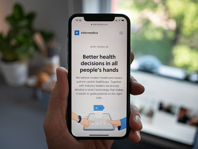 infermedica.com/About about aboutpage aboutus ai brand company content content design digital health gallery illustration landing page people team theteam ui uiux ux website website design